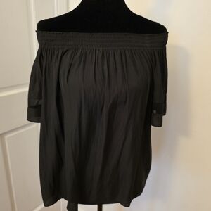 Ramy Brook Black Off-the-Shoulder Blouse